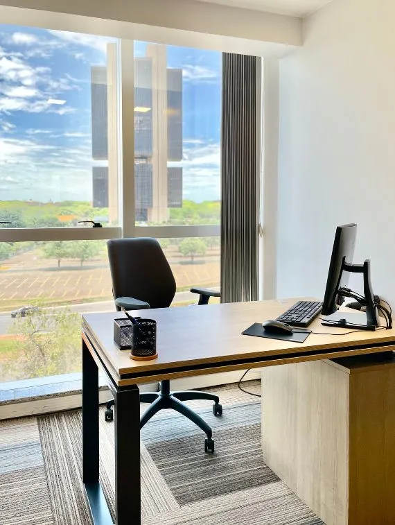 Sala de escritorio do br.officescom vista